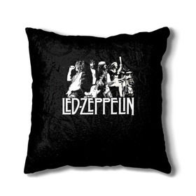 Подушка 3D с принтом Led Zeppelin 4 в городе Новоалтайск, наволочка – 100% полиэстер, наполнитель – холлофайбер (легкий наполнитель, не вызывает аллергию). | состоит из подушки и наволочки. Наволочка на молнии, легко снимается для стирки | led zeppelin | лед зеппелин | роберт плант