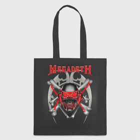 Сумка 3D повседневная с принтом Megadeth 2 в городе Новоалтайск, 100% полиэстер | Плотность: 200 г/м2; Размер: 34×35 см; Высота лямок: 30 см | megadeth | дирк вербурен | дэвид эллефсон | дэйв мастейн | кико лоурейро | мегадэт