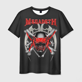 Мужская футболка 3D с принтом Megadeth 2 в городе Новоалтайск, 100% полиэфир | прямой крой, круглый вырез горловины, длина до линии бедер | megadeth | дирк вербурен | дэвид эллефсон | дэйв мастейн | кико лоурейро | мегадэт