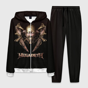Мужской костюм 3D с принтом Megadeth 3 в городе Новоалтайск, 100% полиэстер | Манжеты и пояс оформлены тканевой резинкой, двухслойный капюшон со шнурком для регулировки, карманы спереди | megadeth | дирк вербурен | дэвид эллефсон | дэйв мастейн | кико лоурейро | мегадэт