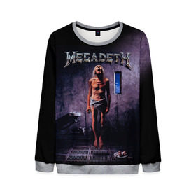Мужской свитшот 3D с принтом Megadeth 7 в городе Новоалтайск, 100% полиэстер с мягким внутренним слоем | круглый вырез горловины, мягкая резинка на манжетах и поясе, свободная посадка по фигуре | megadeth | дирк вербурен | дэвид эллефсон | дэйв мастейн | кико лоурейро | мегадэт