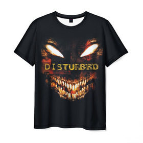 Мужская футболка 3D с принтом Disturbed 4 в городе Новоалтайск, 100% полиэфир | прямой крой, круглый вырез горловины, длина до линии бедер | disturbed | donegan | draiman | moyer | wengren | венгрен | дистурбед | дониган | дрейман | мойер | хард рок