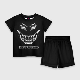 Детский костюм с шортами 3D с принтом Disturbed 5 в городе Новоалтайск,  |  | disturbed | donegan | draiman | moyer | wengren | венгрен | дистурбед | дониган | дрейман | мойер | хард рок
