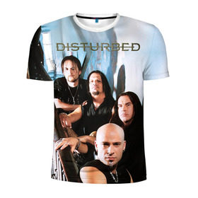 Мужская футболка 3D спортивная с принтом Disturbed 6 в городе Новоалтайск, 100% полиэстер с улучшенными характеристиками | приталенный силуэт, круглая горловина, широкие плечи, сужается к линии бедра | disturbed | donegan | draiman | moyer | wengren | венгрен | дистурбед | дониган | дрейман | мойер | хард рок