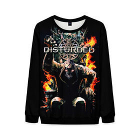 Мужской свитшот 3D с принтом Disturbed 11 в городе Новоалтайск, 100% полиэстер с мягким внутренним слоем | круглый вырез горловины, мягкая резинка на манжетах и поясе, свободная посадка по фигуре | disturbed | donegan | draiman | moyer | wengren | венгрен | дистурбед | дониган | дрейман | мойер | хард рок
