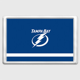 Магнит 45*70 с принтом Tampa Bay Nesterov в городе Новоалтайск, Пластик | Размер: 78*52 мм; Размер печати: 70*45 | 89 | nikita nesterov | tampa bay lightning | никита нестеров | нхл | тампа бэй лайтнинг | трактор | хоккей
