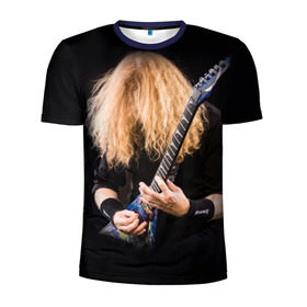 Мужская футболка 3D спортивная с принтом Dave Mustaine в городе Новоалтайск, 100% полиэстер с улучшенными характеристиками | приталенный силуэт, круглая горловина, широкие плечи, сужается к линии бедра | dave | megadeth | metal | mustaine | rattlehead | rock | thrash | vic | дейв | мастейн | мегадет | метал | рок | треш