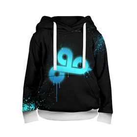 Детская толстовка 3D с принтом cs:go - Cloud 9 (Black collection) в городе Новоалтайск, 100% полиэстер | двухслойный капюшон со шнурком для регулировки, мягкие манжеты на рукавах и по низу толстовки, спереди карман-кенгуру с мягким внутренним слоем | cloud9 | cs | csgo | го | кс