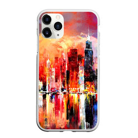 Чехол для iPhone 11 Pro матовый с принтом Ночной город в городе Новоалтайск, Силикон |  | art | bright | buildings | city | color | night | painting | red | reflection | river | sunset | water | вода | город | закат | здания | искусство | картина | красный | ночь | отражение | река | цвета | яркие