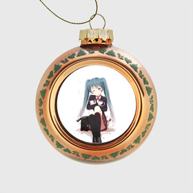 Стеклянный ёлочный шар с принтом Vocaloid в городе Новоалтайск, Стекло | Диаметр: 80 мм | Тематика изображения на принте: hatsune miku | miku | vocaloid | аниме | вокалоиды | мику | хацуне мику
