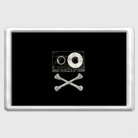 Магнит 45*70 с принтом Pirate Music в городе Новоалтайск, Пластик | Размер: 78*52 мм; Размер печати: 70*45 | 80s | 90s | bone | dance | disco | music | pirate | retro | skelet | skull | tape | диско | кассета | кости | музыка | пират | ретро | скелет | череп