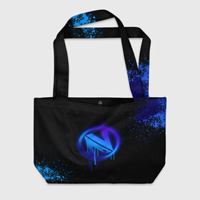 Пляжная сумка 3D с принтом cs:go - EnVyUs (Black collection) в городе Новоалтайск, 100% полиэстер | застегивается на металлическую кнопку; внутренний карман застегивается на молнию. Стенки укреплены специальным мягким материалом, чтобы защитить содержимое от несильных ударов
 | cs | csgo | envyus | го | кс