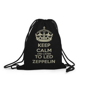 Рюкзак-мешок 3D с принтом Led Zeppelin в городе Новоалтайск, 100% полиэстер | плотность ткани — 200 г/м2, размер — 35 х 45 см; лямки — толстые шнурки, застежка на шнуровке, без карманов и подкладки | led zeppelin