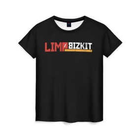 Женская футболка 3D с принтом Limp Bizkit в городе Новоалтайск, 100% полиэфир ( синтетическое хлопкоподобное полотно) | прямой крой, круглый вырез горловины, длина до линии бедер | fred durst | limp bizkit | лим бискит | фред дерст