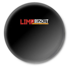 Значок с принтом Limp Bizkit в городе Новоалтайск,  металл | круглая форма, металлическая застежка в виде булавки | fred durst | limp bizkit | лим бискит | фред дерст