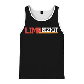 Мужская майка 3D с принтом Limp Bizkit в городе Новоалтайск, 100% полиэстер | круглая горловина, приталенный силуэт, длина до линии бедра. Пройма и горловина окантованы тонкой бейкой | fred durst | limp bizkit | лим бискит | фред дерст