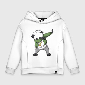 Детское худи Oversize хлопок с принтом Panda dab в городе Новоалтайск, френч-терри — 70% хлопок, 30% полиэстер. Мягкий теплый начес внутри —100% хлопок | боковые карманы, эластичные манжеты и нижняя кромка, капюшон на магнитной кнопке | dab | dab n dance | panda dab | панда