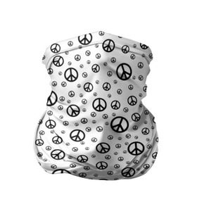 Бандана-труба 3D с принтом Peace Symbol в городе Новоалтайск, 100% полиэстер, ткань с особыми свойствами — Activecool | плотность 150‒180 г/м2; хорошо тянется, но сохраняет форму | Тематика изображения на принте: love | peace | symbol | знак | любовь | мир | пацифик | пацифика | сигнал | символ | хиппи