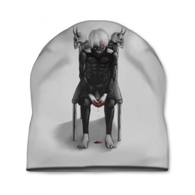 Шапка 3D с принтом Tokyo Ghoul в городе Новоалтайск, 100% полиэстер | универсальный размер, печать по всей поверхности изделия | anime | ghoul | tokyo | tokyo ghoul | гуль