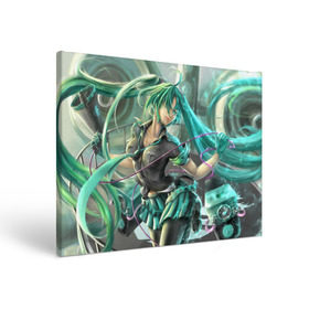 Холст прямоугольный с принтом Hatsune Miku в городе Новоалтайск, 100% ПВХ |  | мику | хацуне