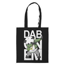 Сумка 3D повседневная с принтом Panda dab в городе Новоалтайск, 100% полиэстер | Плотность: 200 г/м2; Размер: 34×35 см; Высота лямок: 30 см | dab | dab n dance | dab on em | panda dab | дэб