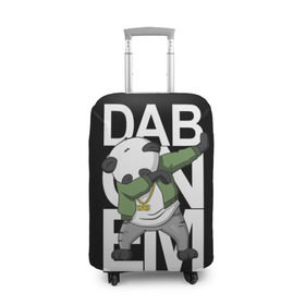 Чехол для чемодана 3D с принтом Panda dab в городе Новоалтайск, 86% полиэфир, 14% спандекс | двустороннее нанесение принта, прорези для ручек и колес | dab | dab n dance | dab on em | panda dab | дэб
