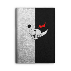 Обложка для автодокументов с принтом Monokuma в городе Новоалтайск, натуральная кожа |  размер 19,9*13 см; внутри 4 больших “конверта” для документов и один маленький отдел — туда идеально встанут права | danganronpa | monokuma | данганронпа