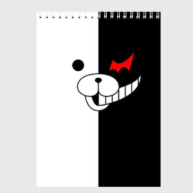 Скетчбук с принтом Monokuma в городе Новоалтайск, 100% бумага
 | 48 листов, плотность листов — 100 г/м2, плотность картонной обложки — 250 г/м2. Листы скреплены сверху удобной пружинной спиралью | danganronpa | monokuma | данганронпа