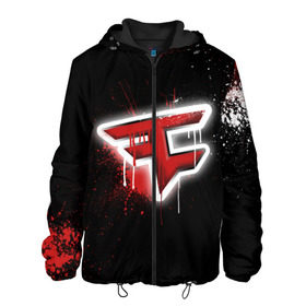 Мужская куртка 3D с принтом cs:go - Faze clan (Black collection) в городе Новоалтайск, ткань верха — 100% полиэстер, подклад — флис | прямой крой, подол и капюшон оформлены резинкой с фиксаторами, два кармана без застежек по бокам, один большой потайной карман на груди. Карман на груди застегивается на липучку | black | clan | csgo | faze | ксго | фейз