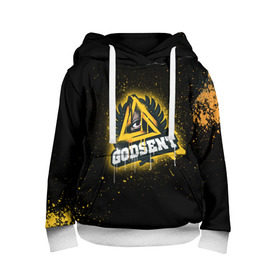 Детская толстовка 3D с принтом cs:go - Godsent (Black collection) в городе Новоалтайск, 100% полиэстер | двухслойный капюшон со шнурком для регулировки, мягкие манжеты на рукавах и по низу толстовки, спереди карман-кенгуру с мягким внутренним слоем | Тематика изображения на принте: black | csgo | godsent | годсент | ксго