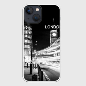 Чехол для iPhone 13 mini с принтом Улицы Лондона в городе Новоалтайск,  |  | england | lights | london | night | street | united kingdom | англия | великобритания | лондон | ночь | огни | улица