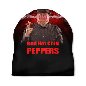 Шапка 3D с принтом Red Hot Chili Peppers в городе Новоалтайск, 100% полиэстер | универсальный размер, печать по всей поверхности изделия | звезда | красный | кумир | музыка | перец | рок | рок группа | хит