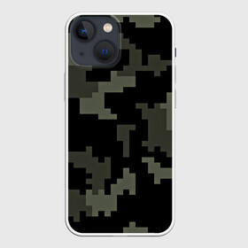 Чехол для iPhone 13 mini с принтом Городской камуфляж в городе Новоалтайск,  |  | Тематика изображения на принте: пиксельный | темный