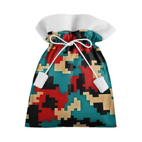 Подарочный 3D мешок с принтом Camouflage в городе Новоалтайск, 100% полиэстер | Размер: 29*39 см | камуфляж | пиксельный | разноцветный
