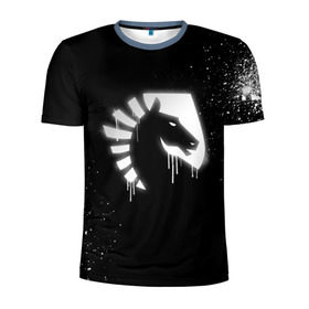 Мужская футболка 3D спортивная с принтом cs:go - Liquid team (Black collection) в городе Новоалтайск, 100% полиэстер с улучшенными характеристиками | приталенный силуэт, круглая горловина, широкие плечи, сужается к линии бедра | Тематика изображения на принте: cs | csgo | liquid | го | кс | ликвид