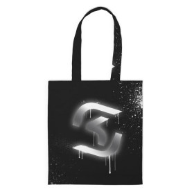 Сумка 3D повседневная с принтом cs:go - SK Gaming (Black collection) в городе Новоалтайск, 100% полиэстер | Плотность: 200 г/м2; Размер: 34×35 см; Высота лямок: 30 см | cs | csgo | sk | го | кс | ск