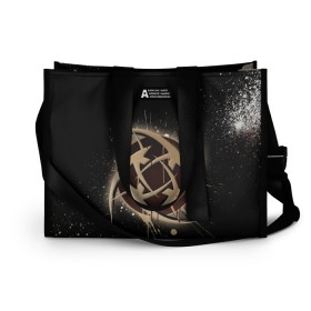 Сумка-шоппер 3D с принтом cs:go - NiP (Black collection) в городе Новоалтайск, 100% полиэстер | застегивается на металлическую кнопку; внутренний карман застегивается на молнию. Стенки укреплены специальным мягким материалом, чтобы защитить содержимое от несильных ударов
 | cs | csgo | nip | го | кс | нип