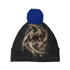 Шапка 3D c помпоном с принтом cs:go - NiP (Black collection) в городе Новоалтайск, 100% полиэстер | универсальный размер, печать по всей поверхности изделия | cs | csgo | nip | го | кс | нип