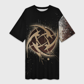 Платье-футболка 3D с принтом cs:go   NiP (Black collection) в городе Новоалтайск,  |  | cs | csgo | nip | го | кс | нип