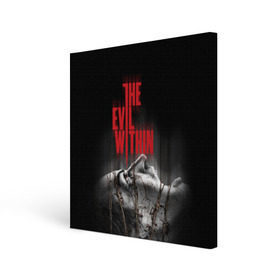 Холст квадратный с принтом The Evil Within в городе Новоалтайск, 100% ПВХ |  | Тематика изображения на принте: evil | horror | зло | ужас | хоррор