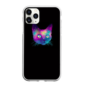 Чехол для iPhone 11 Pro матовый с принтом Космокот в городе Новоалтайск, Силикон |  | космос | кот | кошка