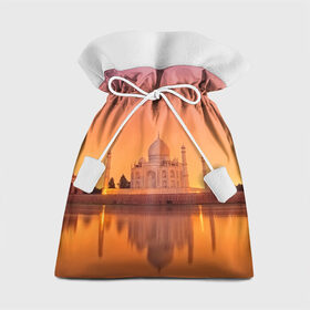 Подарочный 3D мешок с принтом Taj Mahal в городе Новоалтайск, 100% полиэстер | Размер: 29*39 см | город | пейзаж | тадж махал