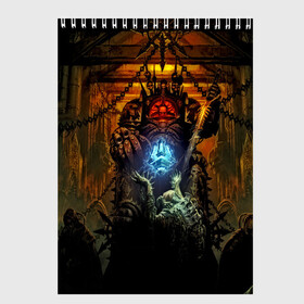Скетчбук с принтом Warhammer в городе Новоалтайск, 100% бумага
 | 48 листов, плотность листов — 100 г/м2, плотность картонной обложки — 250 г/м2. Листы скреплены сверху удобной пружинной спиралью | abaddon | battlefleet gothic: armada | warhammer 40k | абаддон | главарь | колдунья | пещера | старуха