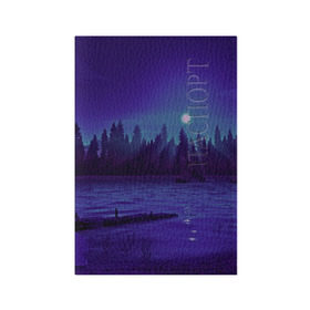 Обложка для паспорта матовая кожа с принтом Firewatch Night в городе Новоалтайск, натуральная матовая кожа | размер 19,3 х 13,7 см; прозрачные пластиковые крепления | adventure game | campo santo | exploration | firewatch | берег | горы | девушки | деревья | закат | лес | облака | озеро | оранжевое | пожарный | природа | силуэты | солнце