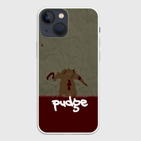 Чехол для iPhone 13 mini с принтом Pudge в городе Новоалтайск,  |  | butcher | defense of the ancients | dota 2 | pudge | герой | красный | кровь | минимализм | мясник | пудж