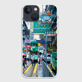 Чехол для iPhone 13 mini с принтом Улица, Пекин, Китай в городе Новоалтайск,  |  | advertising | architecture | beijing | capital | cars | china | city | floors | landscape | pe | skyscrapers | street | tram | автомобили | архитектура | город | двухэтажный | китай | люди | пейзаж | пекин | переход | пешеходный | реклама | с
