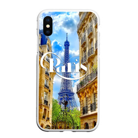 Чехол для iPhone XS Max матовый с принтом Париж Эйфелева башня в городе Новоалтайск, Силикон | Область печати: задняя сторона чехла, без боковых панелей | architecture | city | eiffel tower | houses | paris | street | the sky | архитектура | город | дома | небо | париж | улица | эйфелева башня