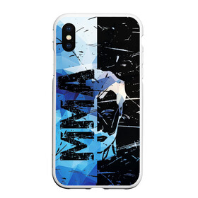 Чехол для iPhone XS Max матовый с принтом MMA в городе Новоалтайск, Силикон | Область печати: задняя сторона чехла, без боковых панелей | fight | mma | ufc | wrestling | борьба