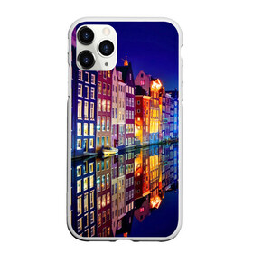 Чехол для iPhone 11 Pro Max матовый с принтом Амстердама Нидерланды в городе Новоалтайск, Силикон |  | Тематика изображения на принте: amsterdam | boat | bright | color | lights | night | pier | rainbow | reflection | the city | the netherlands | the strait | water | амстердама | вода | город | лодка | нидерланды | ночь | огни | отражение | причал | пролив | радуга | цвет | яркий