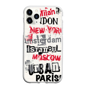Чехол для iPhone 11 Pro матовый с принтом Города в городе Новоалтайск, Силикон |  | amsterdam | istanbul | london | moscow | new york | paris | urban | амстердам | лондон | москва | нью йорк | париж | стамбул